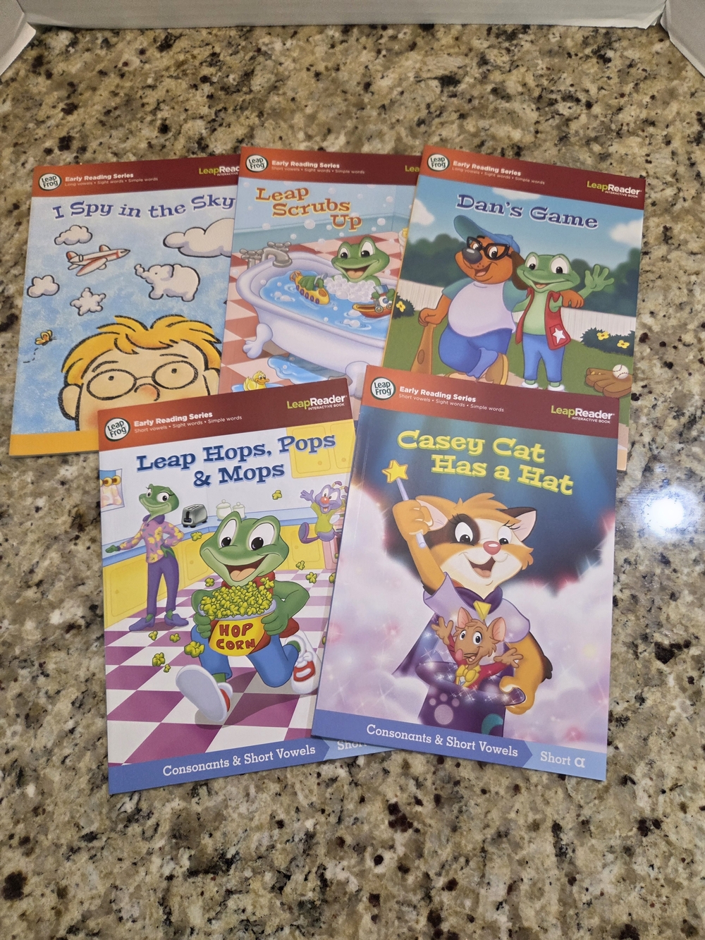 Leap Frog Leap Reader Interactive Books Early Reading Series Vowels Homeschool